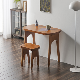 [바우미스트]다담 원목 미니 타원형 식탁 테이블