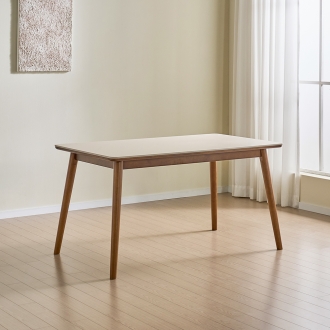 [라룬제이] 루네아 세라믹 4인 원목 식탁 테이블