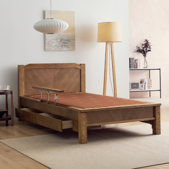 [단독특가]동서가구 리암 황토숯볼 낙상방지 안전가드 서랍형 온열 흙침대 SS/Q 모음