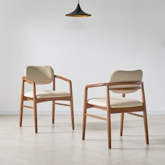 [라룬제이] 모나크 원목 식탁의자