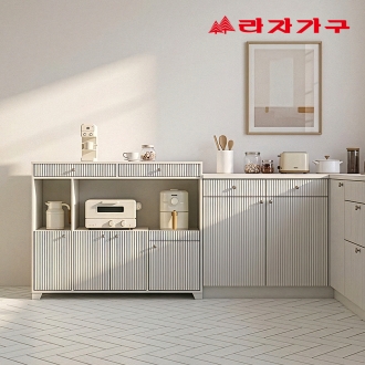 라자가구 이음 템바 멀티 홈바 주방수납장 슬라이드 홈카페 하부 선반장 1100