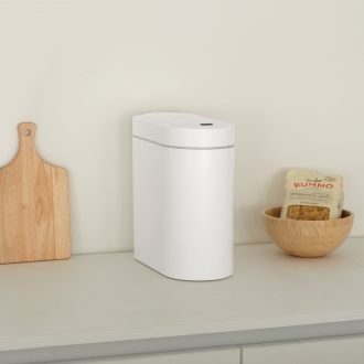 [하우스레시피] 밀리 에어핏 양문형 자동 센서 휴지통 10L