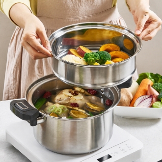 [SOOA] 수아 두가지 요리를 한번에 7L IH 저압냄비 SN-207S