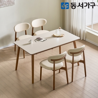 동서가구 베니스 AR 원목 세라믹 4인 식탁세트 (의자4) DF646201