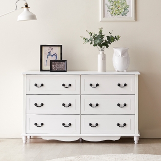 동서가구 EDF화이트 1200 와이드 서랍장