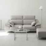 [단독특가]동서가구 뉴테라 천연면피가죽 3인 4인 소파(스툴선택)