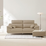 [단독특가]동서가구 뉴테라 천연면피가죽 3인 4인 소파(스툴선택)