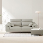 [단독특가]동서가구 뉴테라 천연면피가죽 3인 4인 소파(스툴선택)