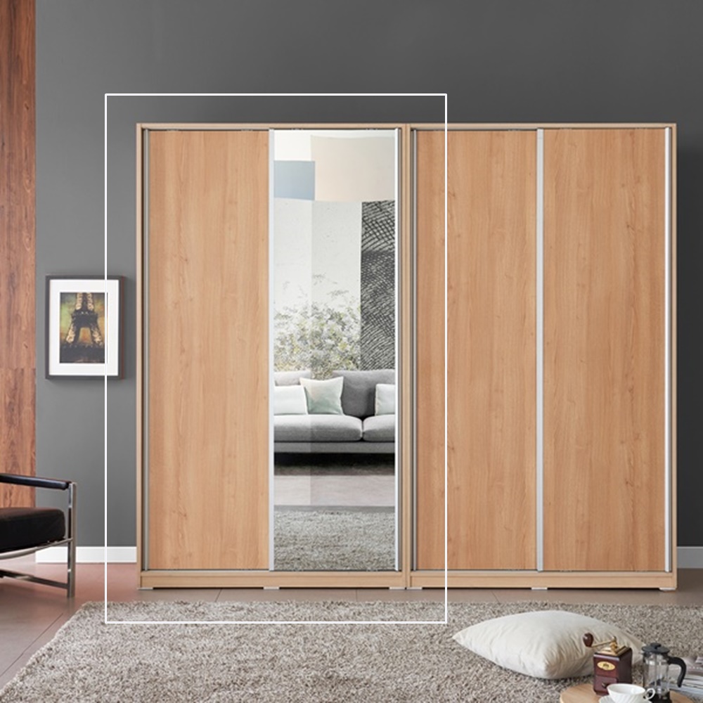 동서가구 엘번 전신거울 슬라이딩 1200 옷장