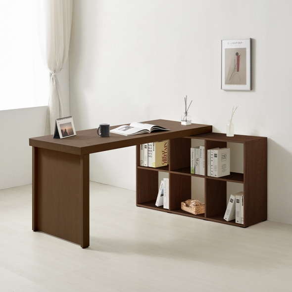 [단독특가] 동서가구 시온 모던 인테리어 컴퓨터 책상책장세트 (코너형)