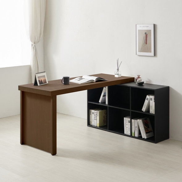 [단독특가] 동서가구 시온 모던 인테리어 컴퓨터 책상책장세트 (코너형)