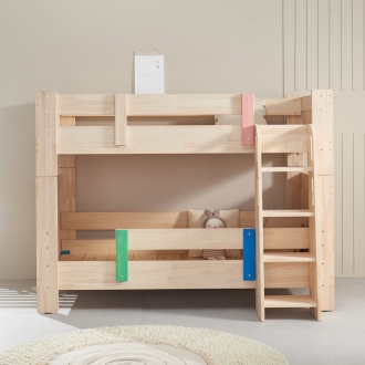 동서가구 메이비 원목 분리형 이층침대 + 매트리스2개 포함