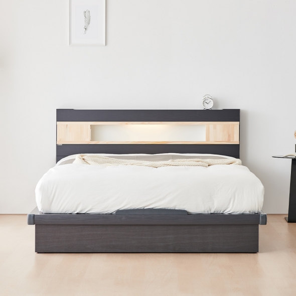 [단독특가] 동서가구 디아 LED편백 평상형 SS/Q 침대 (+매트리스 선택)