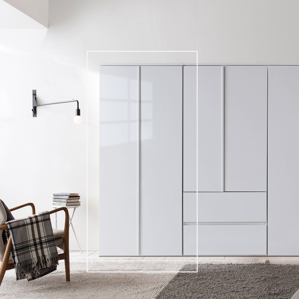 동서가구 나벨 810 옷장(2단봉)