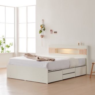 [단독특가]동서가구 디아 LED 2단 4서랍 수납침대 SS / Q 모음+매트리스 선택