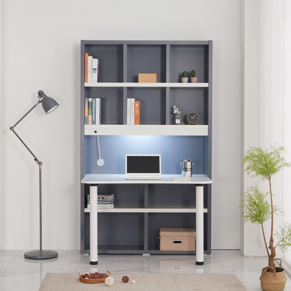 [단독특가] 동서가구 신학기 베스트 LED 정면 책상 책장 세트 16종