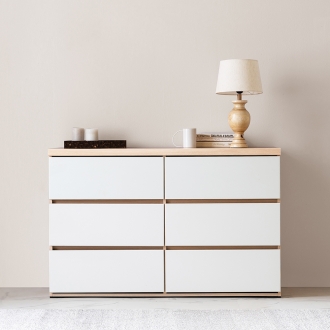 동서가구 아르쉘 1200 6단 와이드 광폭 서랍장 7colors