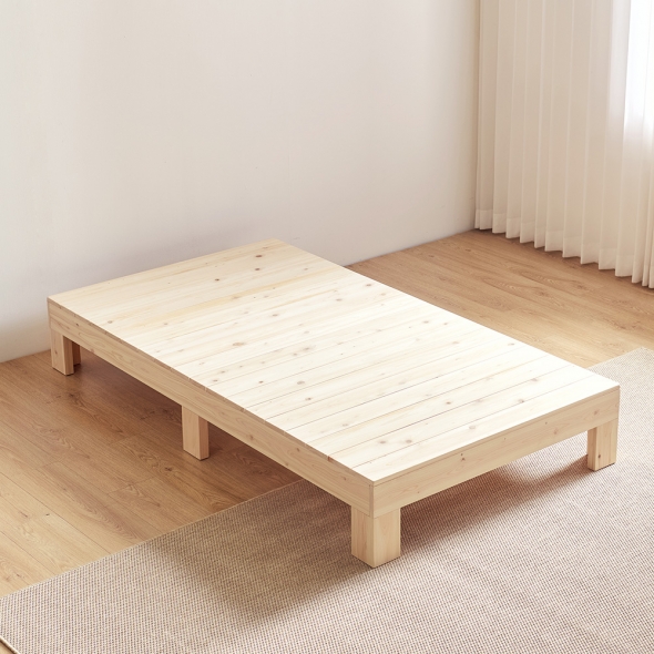 [단독특가] 동서가구 케어 편백나무 통원목 무헤드 S/SS/Q/K 모음 (+ 매트리스 선택)