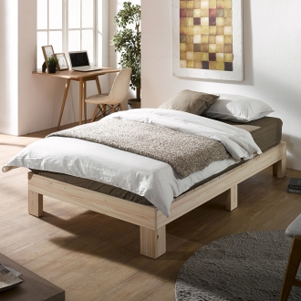 [단독특가] 동서가구 싱글케어 편백나무 통원목 무헤드 SS / Q 침대 모음 (+매트리스 선택)