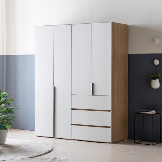 동서가구 미엘 1600 높은 옷장세트