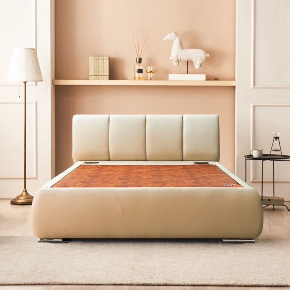 [단독특가] 동서가구 미암 가죽 흙침대 SS/Q (황토볼보료)