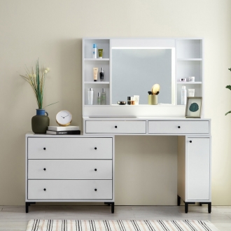 동서가구 제이드 800 LED조명 화장대