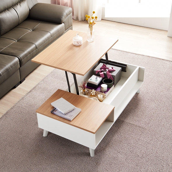 [단독특가] 동서가구 솔트 800ㆍ1200 리프트업 거실 소파 테이블