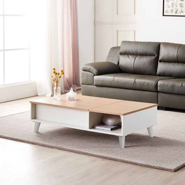 [단독특가] 동서가구 솔트 800ㆍ1200 리프트업 거실 소파 테이블