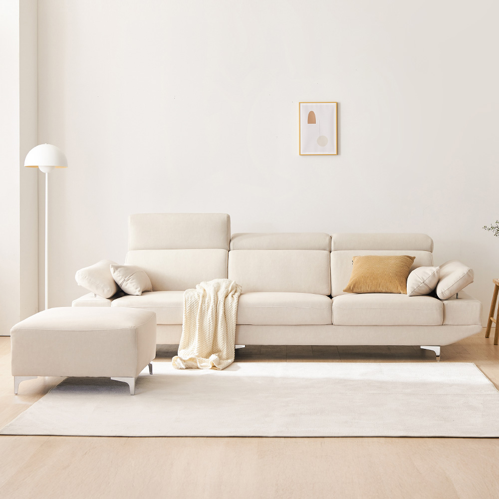 [단독특가] 동서가구 이즈 비안나 4인 아쿠아텍스 발수 패브릭 소파