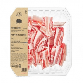 [절단슬라이스] 무항생제 삼겹살 1kg 10개