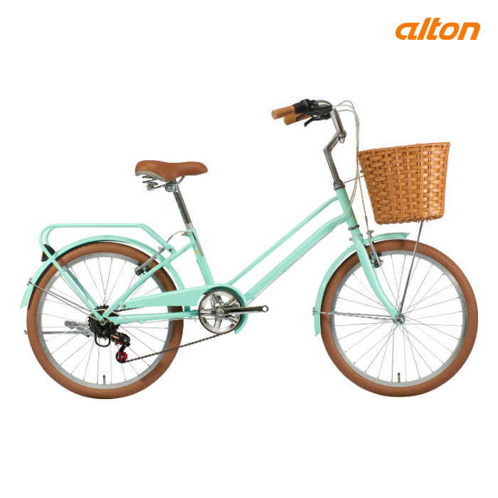 26클래식 2207 바구니 숙녀 시티자전거