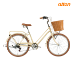 26클래식 2407 바구니 숙녀 시티자전거