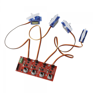 4채널 서보모터 컨트롤러 with SG-90 서보모터 4pcs