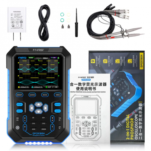 DPOX180H 2 in 1 디지털 포스포 오실로스코프 & 신호 발생기 (180MHz, 500MS/s)