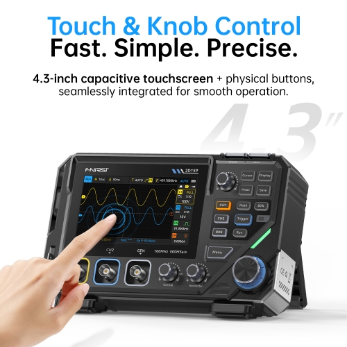 FNIRSI 2D15P 3 in 1 오실로스코프 멀티미터 & 신호 발생기 (듀얼채널, 500MSa/s, 10MHz)