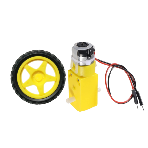 아두이노 TT 모터 200RPM DC 기어드 모터 with 바퀴 세트 D19-1