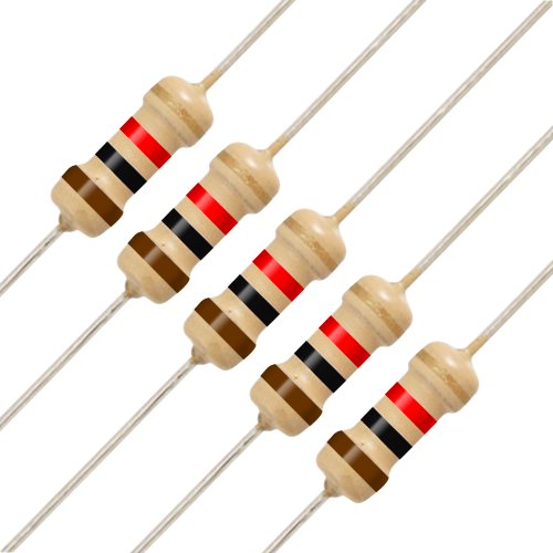 저항 1K&Omega; 1/4W 5% (100pcs)