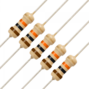 저항 10KΩ 1/4W 5% (100pcs)