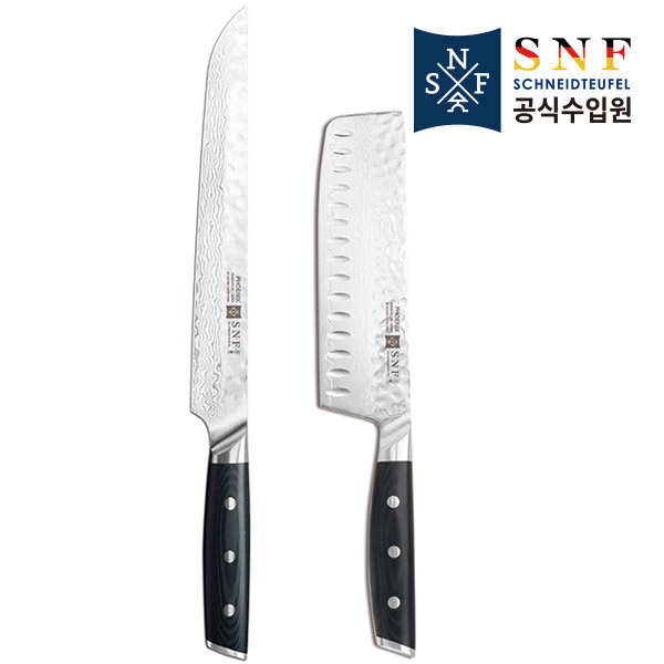 [NEW] SNF Phoenix Damascus 2종세트(나키리+카빙나이프)