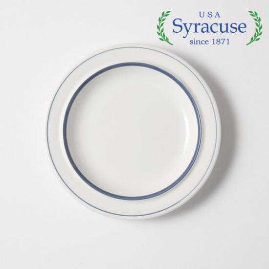 [시라쿠스] 메이플 접시 15cm 라인블루 (SYM-L003)