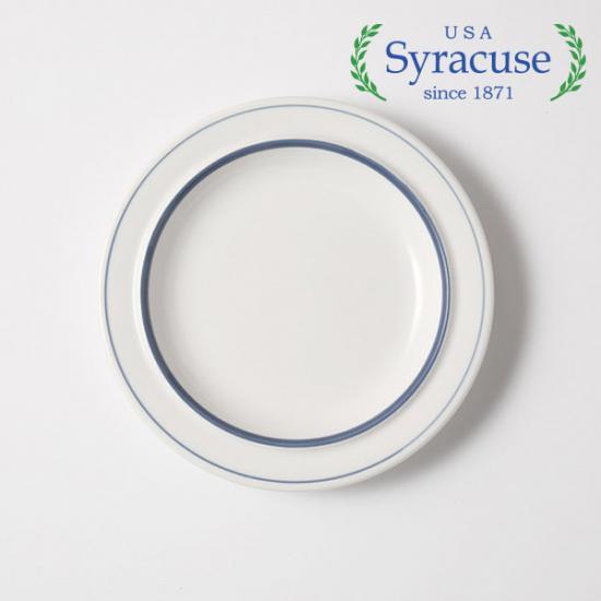 [시라쿠스] 메이플 접시 15cm 라인블루 (SYM-L003)