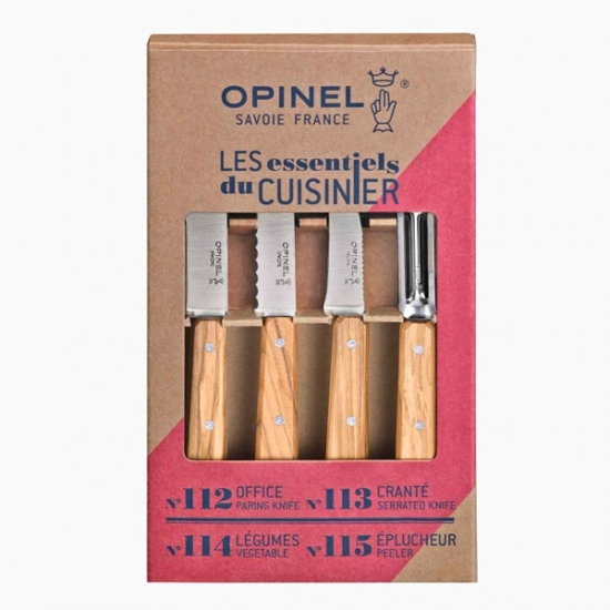 [OPINEL] 에센셜 주방용 나이프 4개 세트 Natural