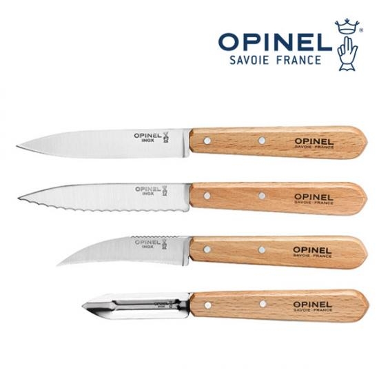 [OPINEL] 에센셜 주방용 나이프 4개 세트 Natural