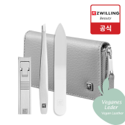 [즈윌링] 헹켈 프리미엄 네일케어 비건가죽 4종세트 그레이 (HK97002-005)