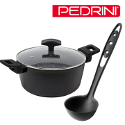 [페드리니] 인덕션 7중 양수 냄비 24cm 5L + 국자 2종 세트 (PDR-1577-860)