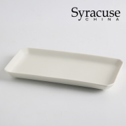 [시라쿠스] 네이처 무광 직사각접시 화이트 (SYN-S010-WH)