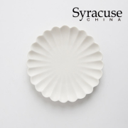 [시라쿠스] 네이처 무광 접시 17.5cm 7인치 화이트 (SYN-S006-WH)