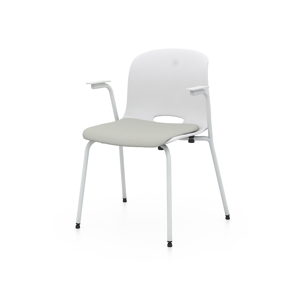 SPACE 크레용 팔걸이형 패브릭 패드형 다용도의자 OSDCH1901GPF