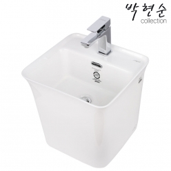 박현순 컬렉션 LH-102L SENSATION 일체형세면기 420X400X380mm