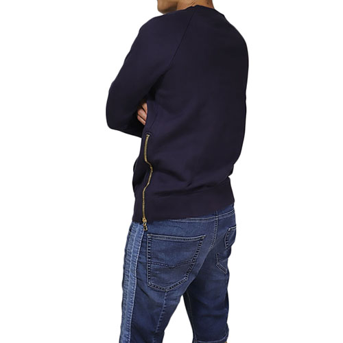 발망 Balmain sweatshirt with patch _ W7H6102J928B _ PURPLE